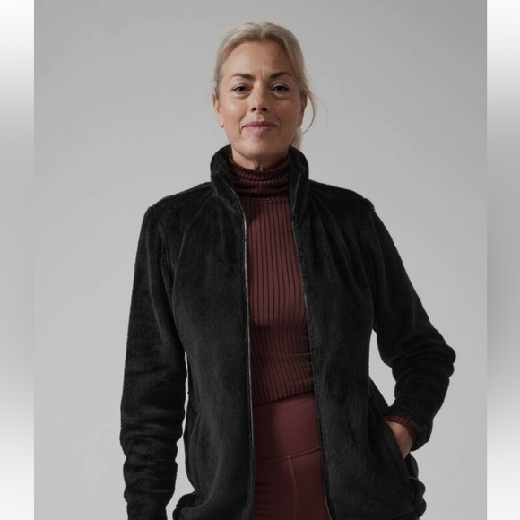 Athleta NWT 🎉host pickx2 🎉🎈Recover stretch fleece full zip jacket - Picture 1 of 16